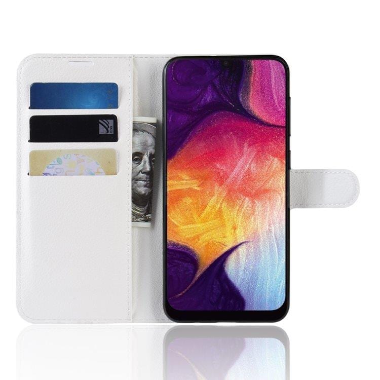 Lomapkkokotelo Samsung Galaxy A50 - Telineellä & Korttipaikoilla