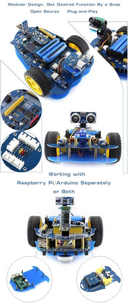 Waveshare AlphaBot Raspberry Pi Robot Rakennussarja
