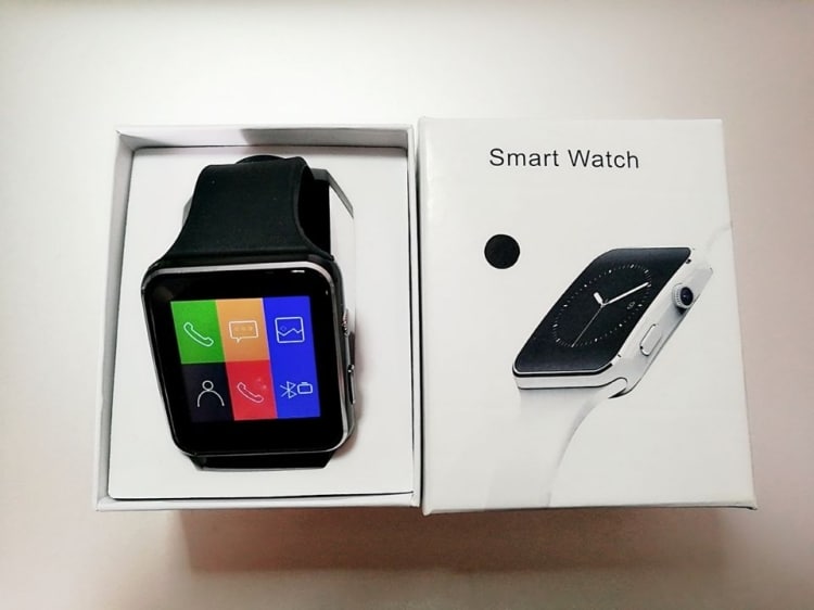 Smartwatch Kamera Touch Screen Bluetooth iPhone / Android - valkoinen