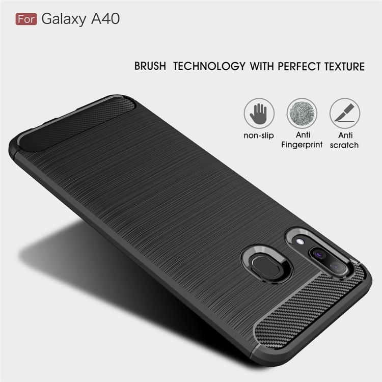 Matkapuhelimen kuori Carbon Fiber Samsung Galaxy A40