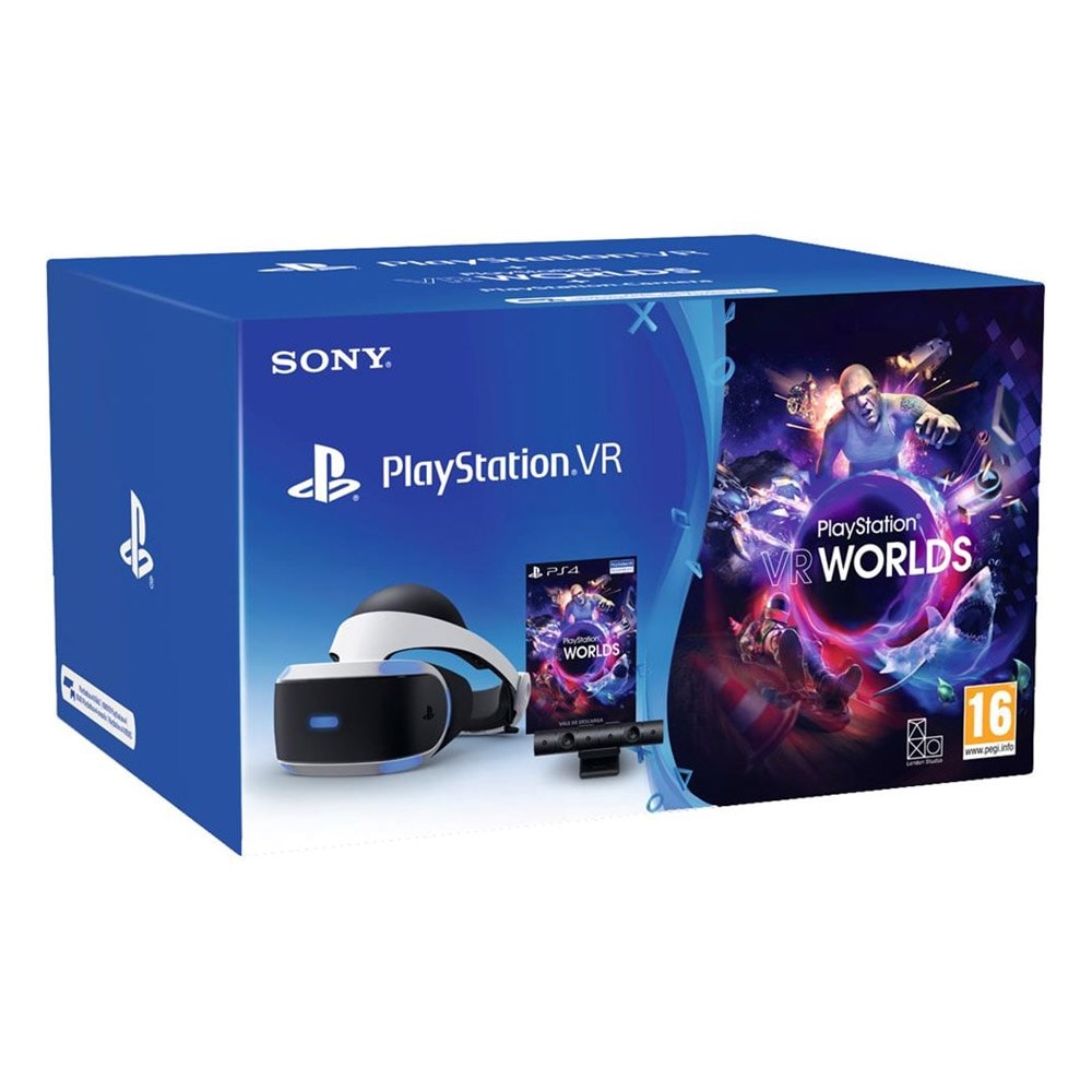Sony Playstation 4 VR (sis. Camera V2) + VR Worlds