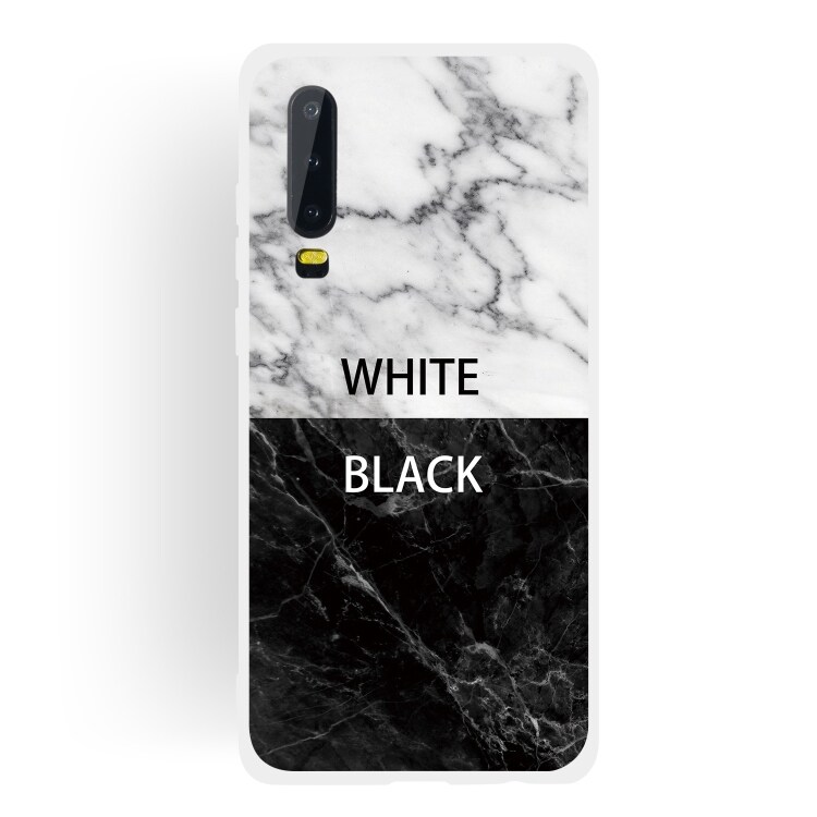 Marmorikuori / kotelo Black/White Huawei P30