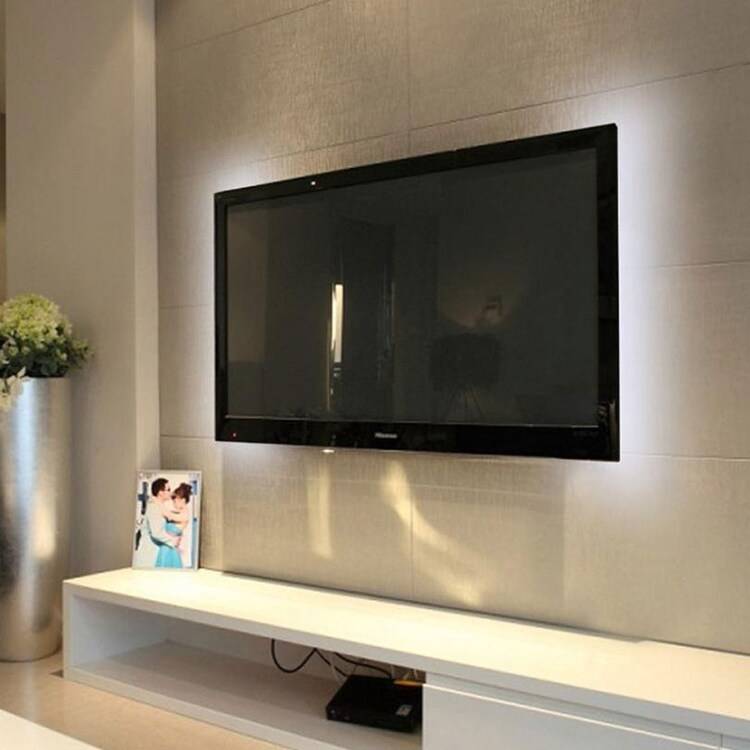 Usb LED-nauha Taustavalaisin TV:lle - 5 m kylmä valkoinen