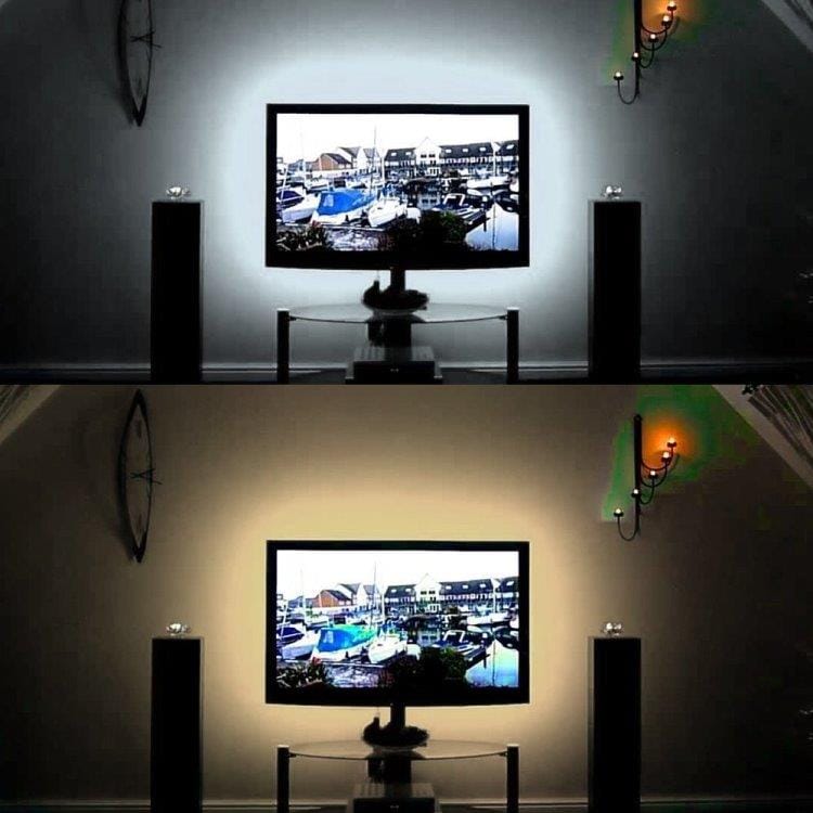 Usb LED-nauha Taustavalaisin TV:lle - 5 m kylmä valkoinen