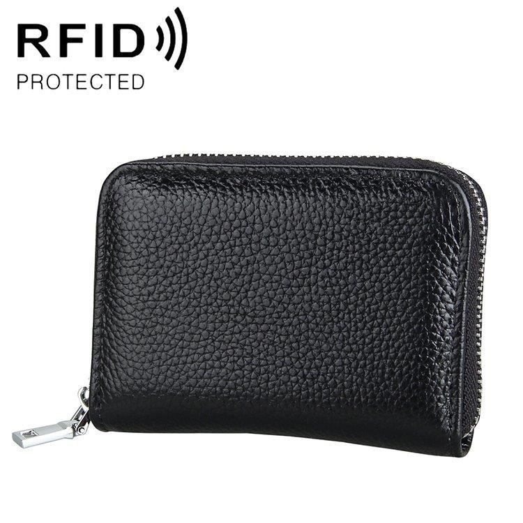 Lompakko vetoketjulla RFID