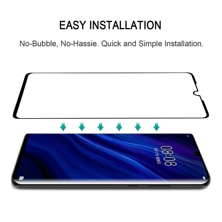 3D Koko Näytönsuoja karkaistua Lasia Huawei P30 Pro