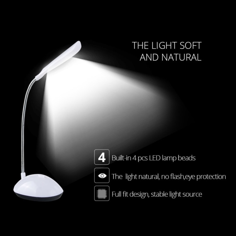 Paristokäyttöinen  LED pöytälamppu
