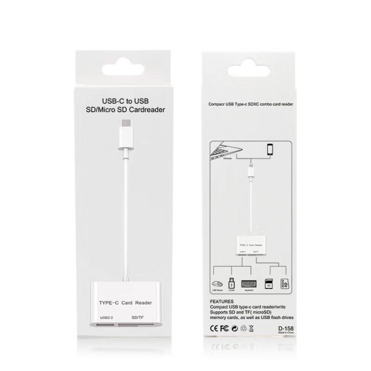 Kortinlukija USB C-Tyyppi - SD/MicroSD + USB