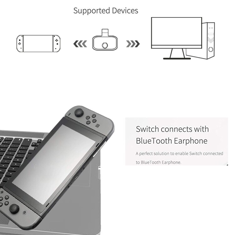 CSR Bluetooth 5.0 Lähetin C-Tyypin USB:llä