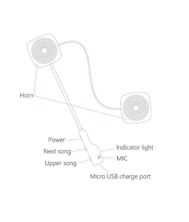 MH04 Moottoripyörä Bluetooth Headset