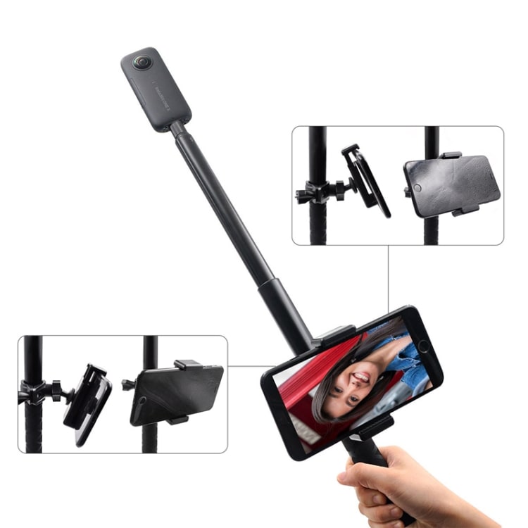 STARTRC Selfie-keppi älypuhelimen pidikkeellä Insta 360 ONE / ONE X / EVO malleille