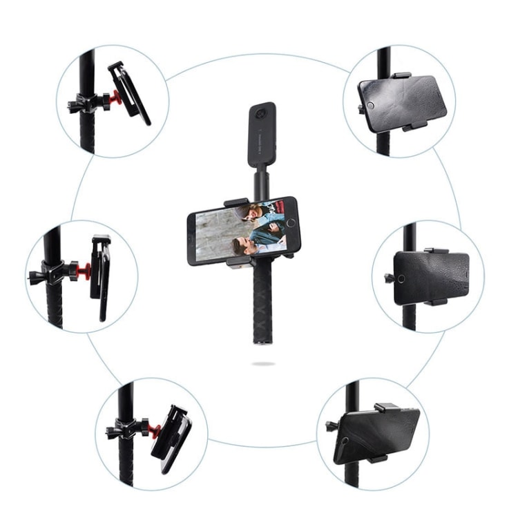 STARTRC Selfie-keppi älypuhelimen pidikkeellä Insta 360 ONE / ONE X / EVO malleille