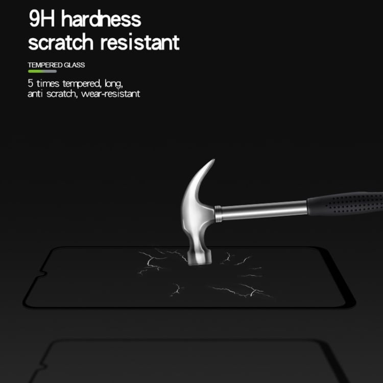 MOFI Temperoitu Näytönsuoja 9H 2.5D Samsung Galaxy A50 Musta kehys