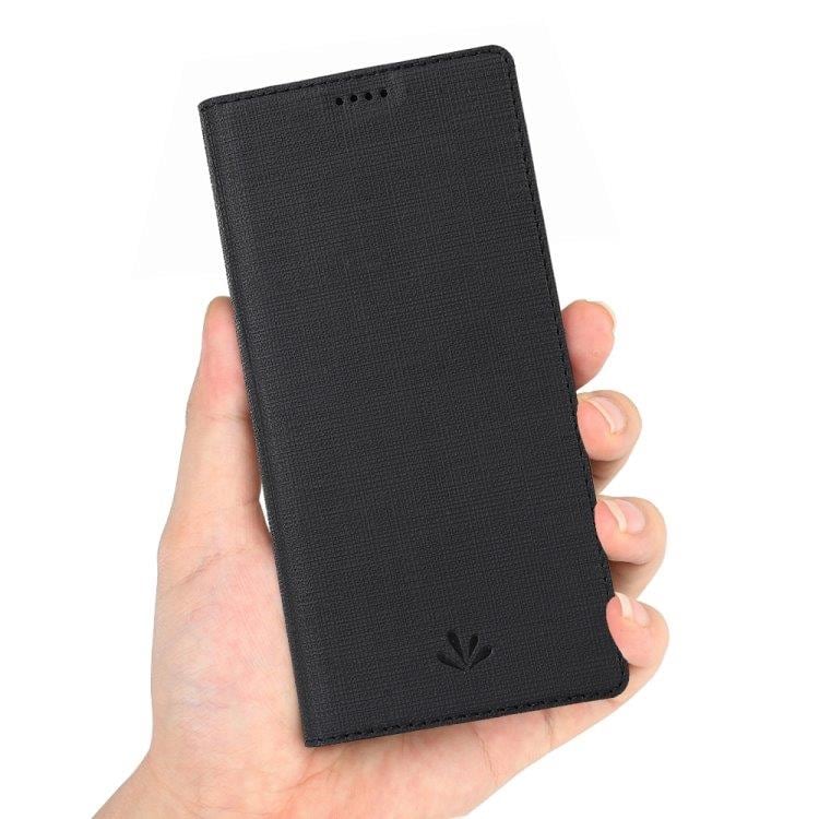 ViLi Flip kotelo telineellä Samsung Galaxy A50 Musta