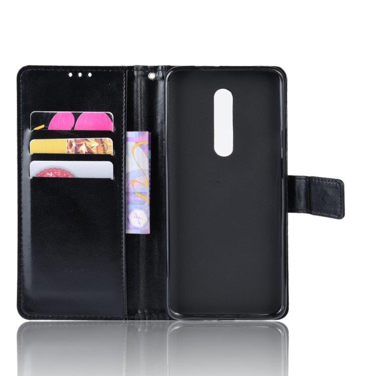 Flip kotelo Telineellä & Korttipaikalla OnePlus 7 Pro Musta
