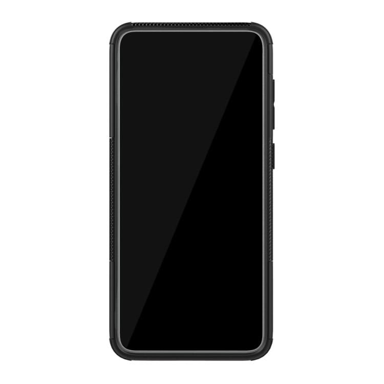 Shockproof  Takakansi telineellä Samsung Galaxy A70 Musta