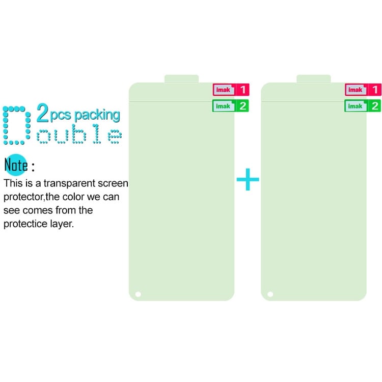IMAK Hydrogel Näytönsuoja Xiaomi Redmi Note 7 2-pakkaus