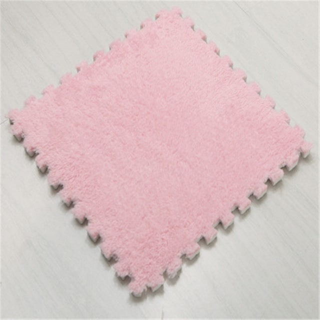 Pehmeä palapelimatto 2 osaa 30x30 cm, Väri: Pinkki