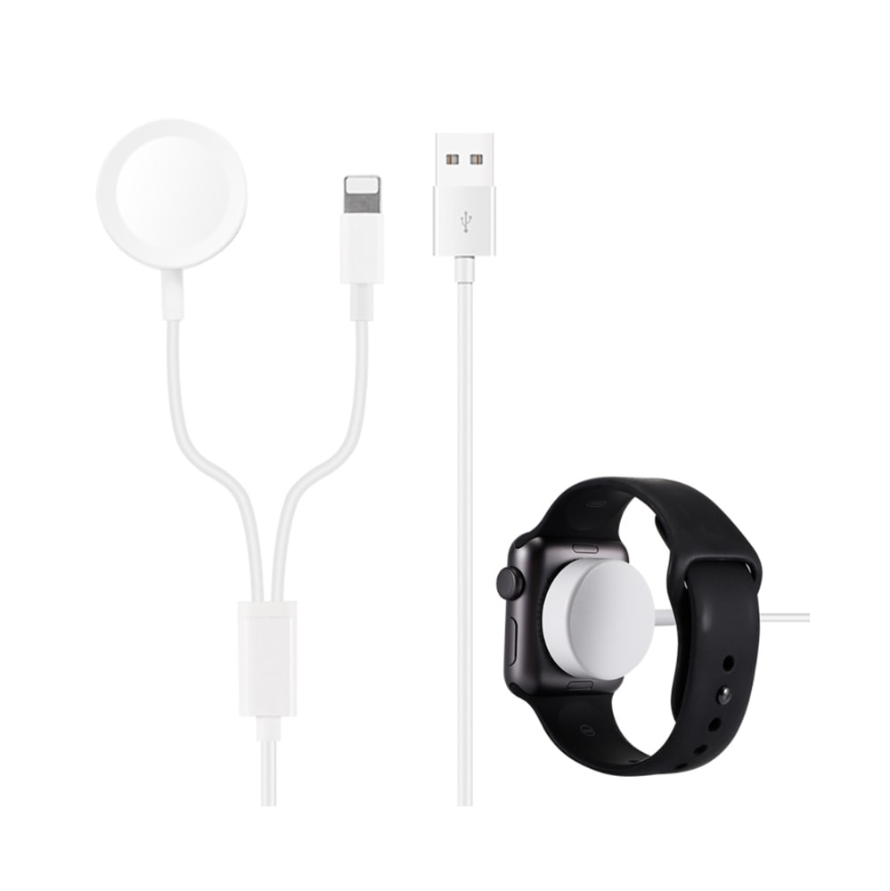 2in1 Laturi - Apple kello ja iPhone Matkapuhelin