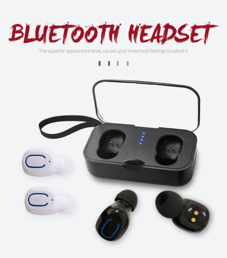 Mini Bluetooth-kuulokkeet latauskotelolla
