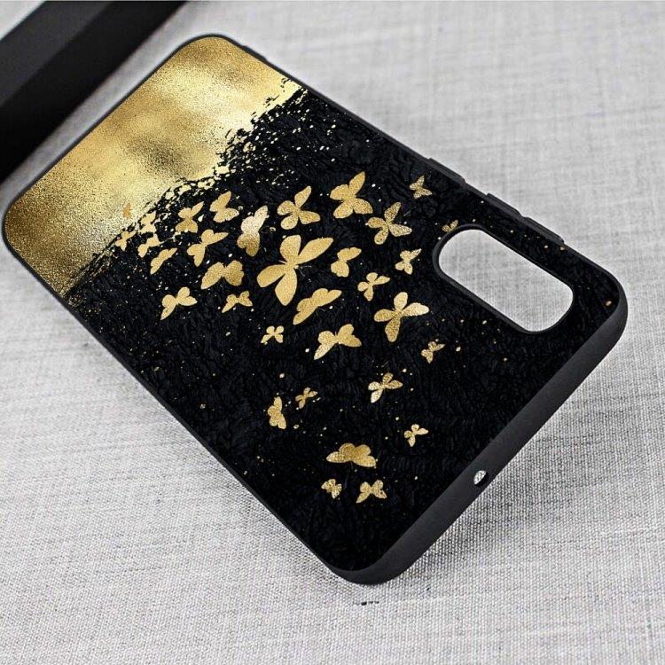 Kultainen pehmeä kuori Galaxy A50