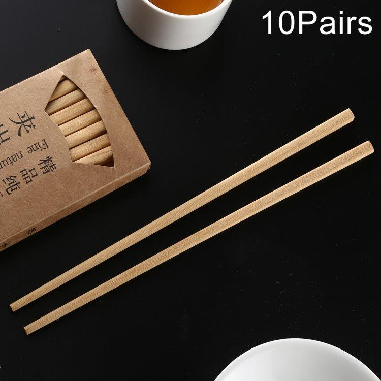 Chopsticks luonnonpuuta Kiinalaiset syömäpuikot 10-Pakkaus