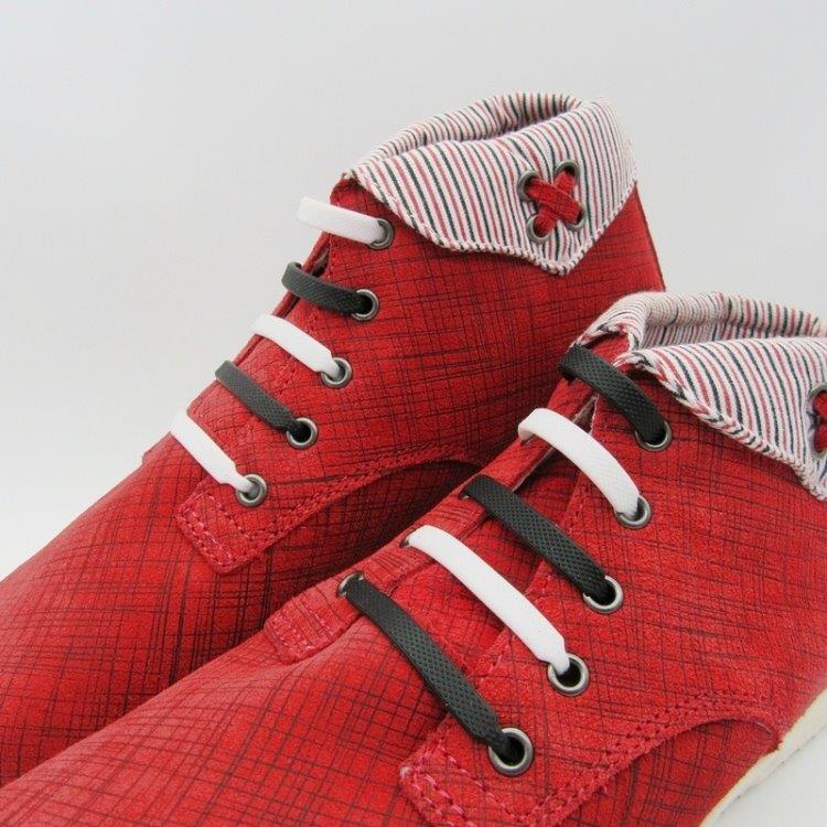 Unisex kengännauhat joustavaa silikonia - Punainen