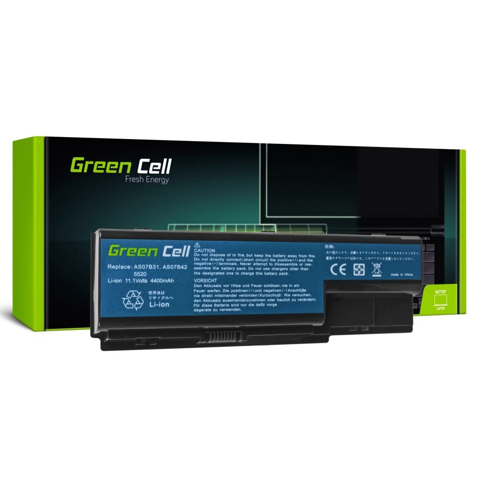 Green Cell kannettavan akku Acer Aspire 5520 AS07B31 AS07B32