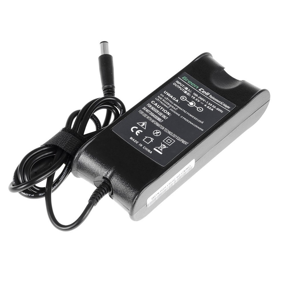 Green Cell laturi / Virtasovitin Dell 90W |19.5V 4.62A / 7.4mm-5.0mm