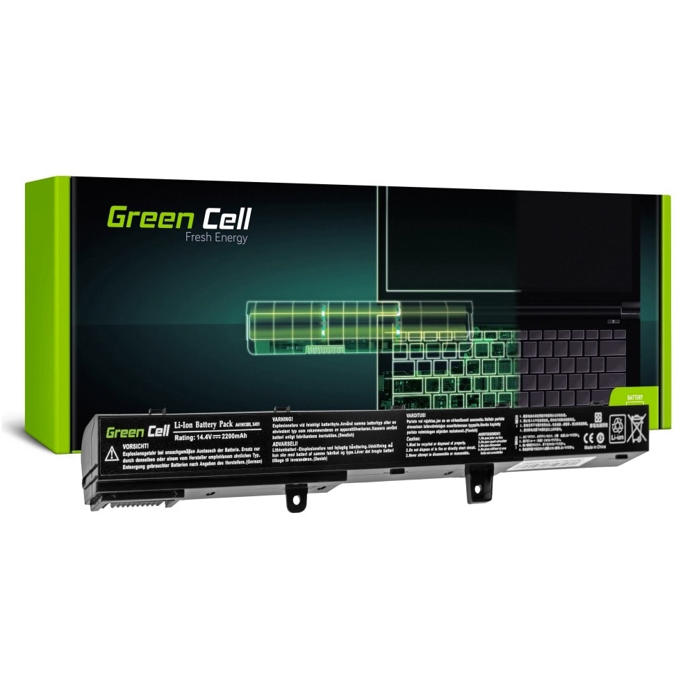 Green Cell kannettavan akku Asus R508 R556 R509 X551 / 14,4V 2200mAh