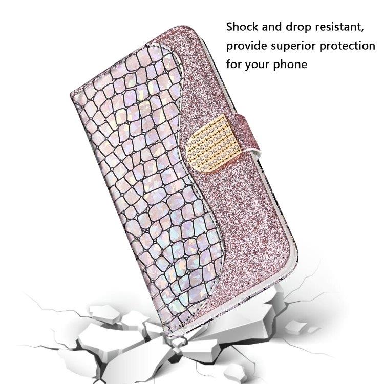 Flip kotelo krokotiilikuviolla ja korttitaskuilla iPhone XS Max