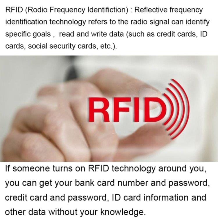 RFID blockerande korthållare - 10 pack 9x6.3cm