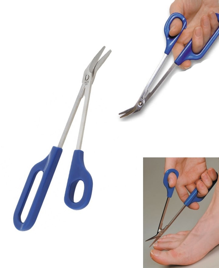 Pitkät ergonomiset kynsisakset