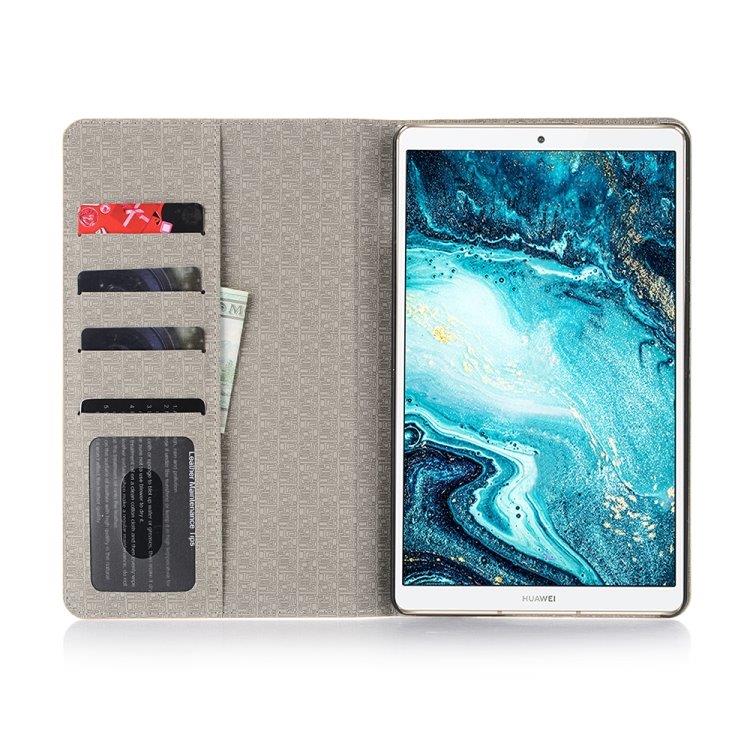 Taittuva flip kotelo korttipidikkeellä Huawei MediaPad M6 8.4 2019 - Khaki