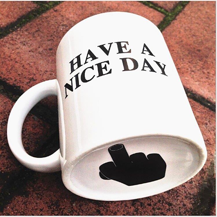 Have a nice day - Kahvimuki viestillä
