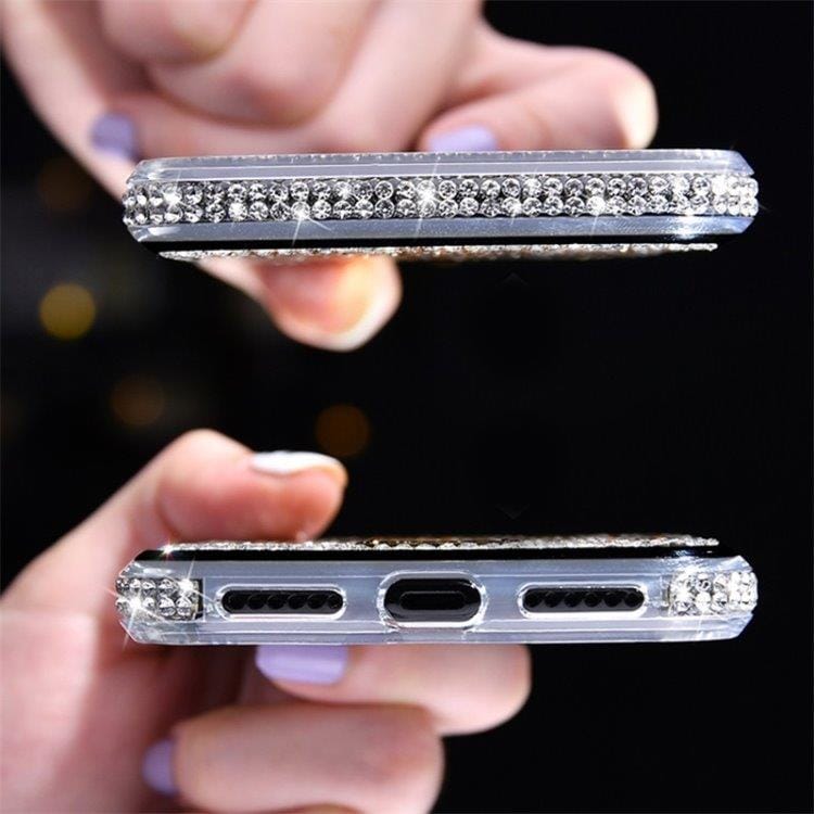 TPU kuori timanteilla iPhone XS / X mallille