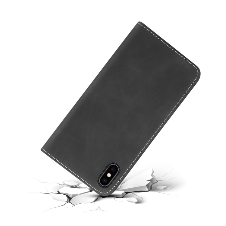 Flip kotelo pehmeää PU:ta luottokorttipaikalla iPhone XS Max