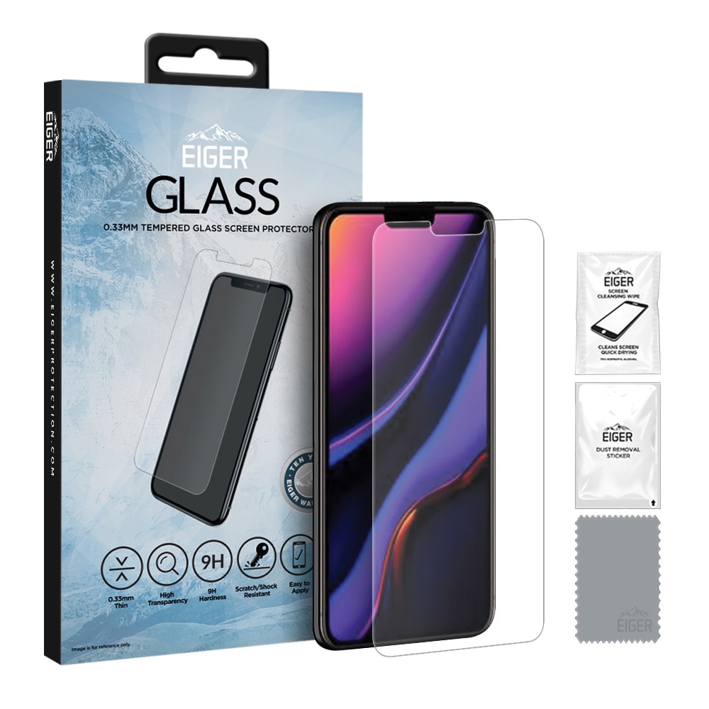 Eiger GLASS Temperoitu Näytönsuoja Apple iPhone 11 Pro / XS / X