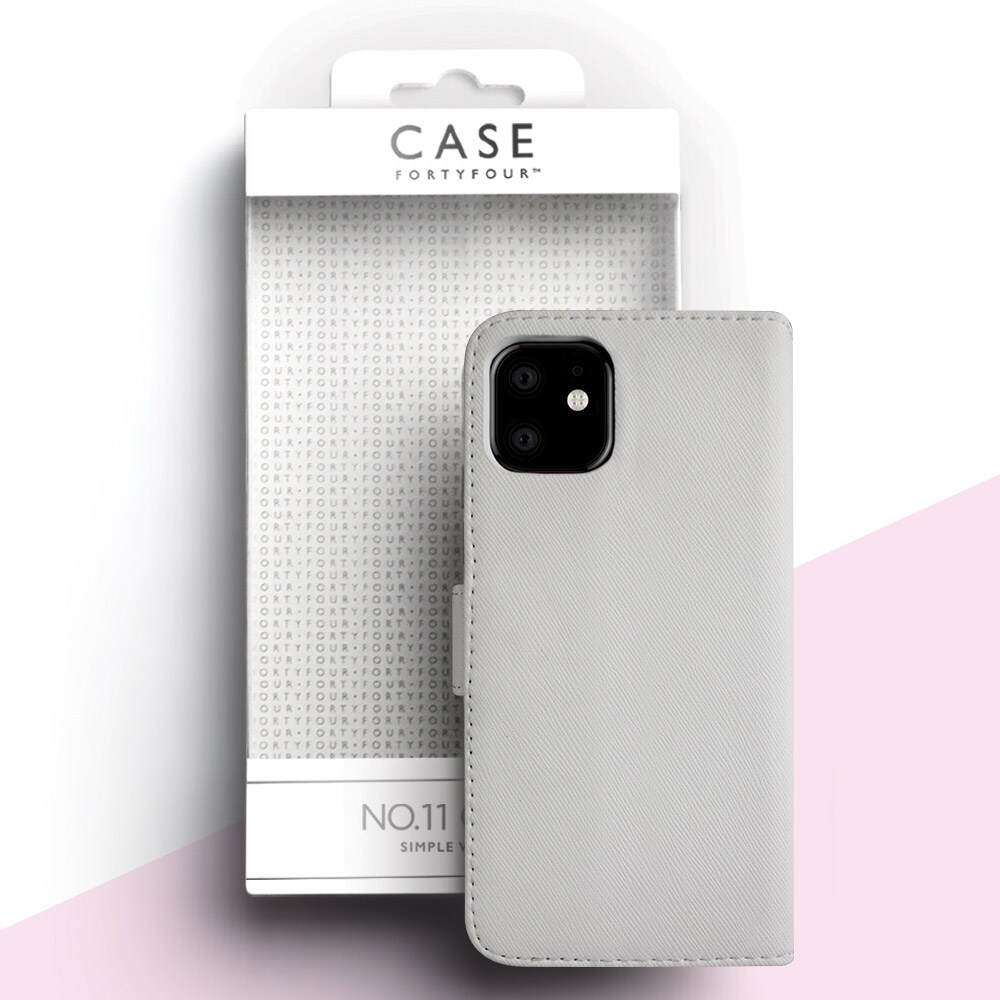 Case FortyFour No.11 iPhone 11  - Valkoinen