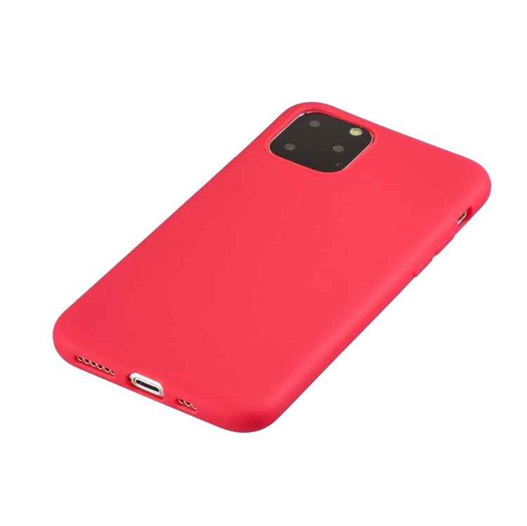 Pehmeä silikonisuojus iPhone 11 Pro Punainen