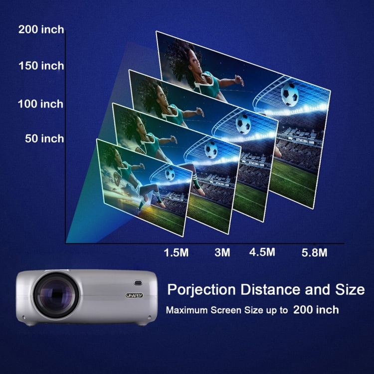 Mini Projektori 11 cm LCD 1080P HD