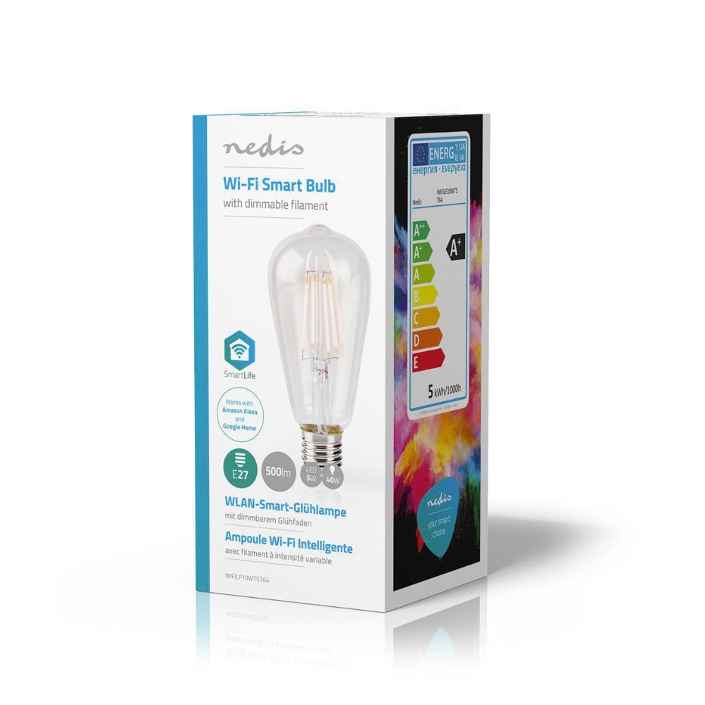 Nedis Wi-Fi Smart LED-lampa E27