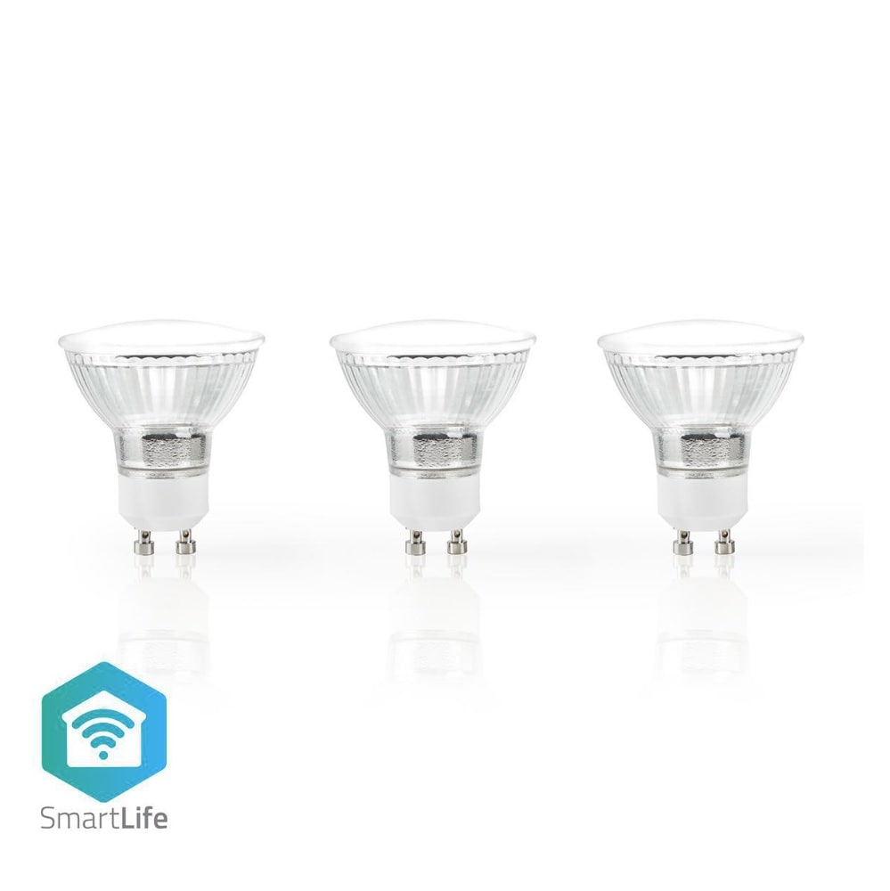 Wi-Fi Smart LED-lamppu Lämpimän valkoinen  GU10 3-kpl