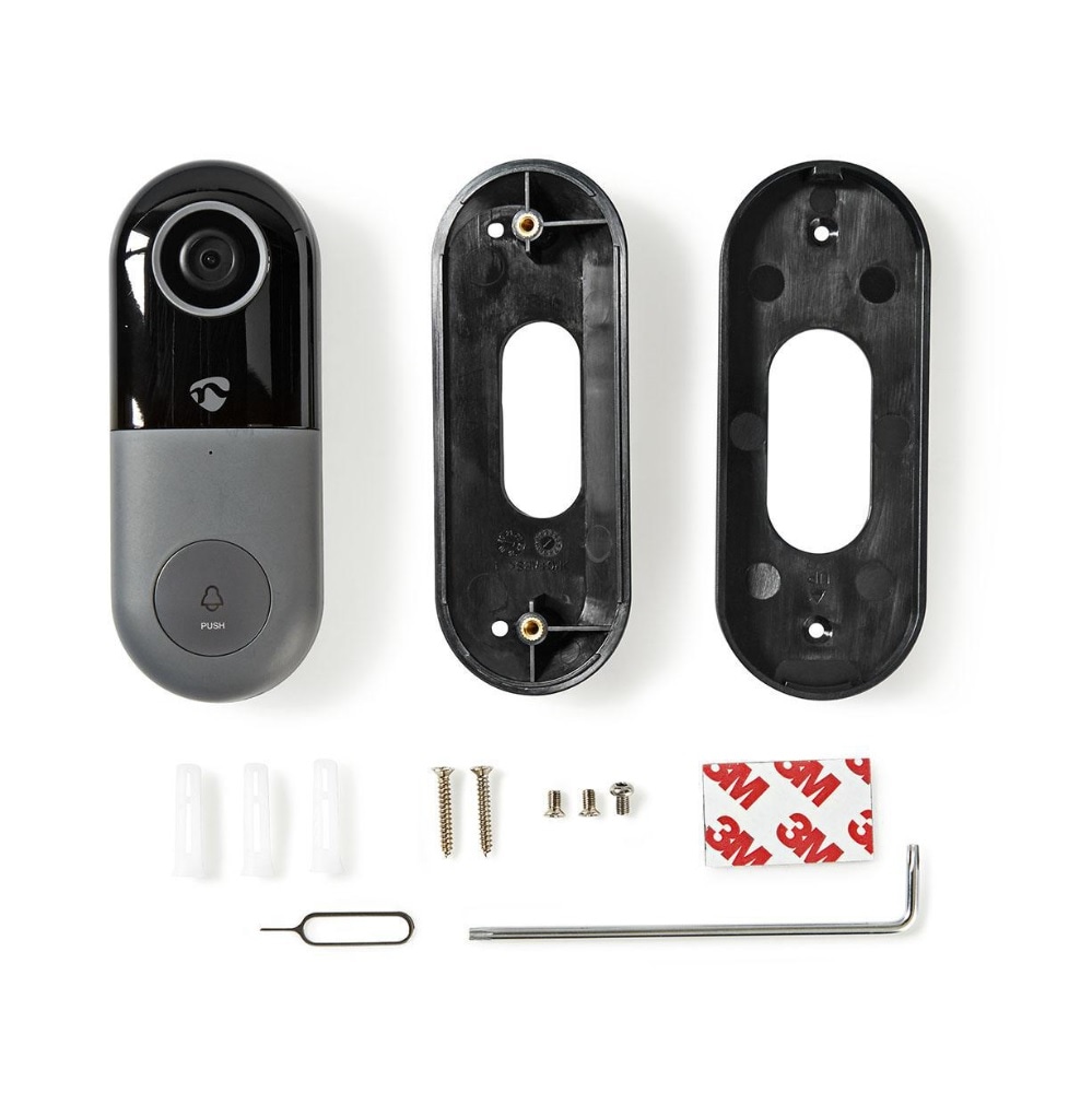 Smart ovikello kameralla ja Wi-Fi:llä /sovellusohjattu/ microSD-fack/ HD 720p