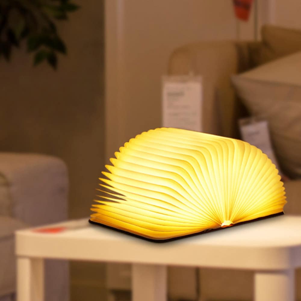 Kirjanmuotoinen LED-lamppu