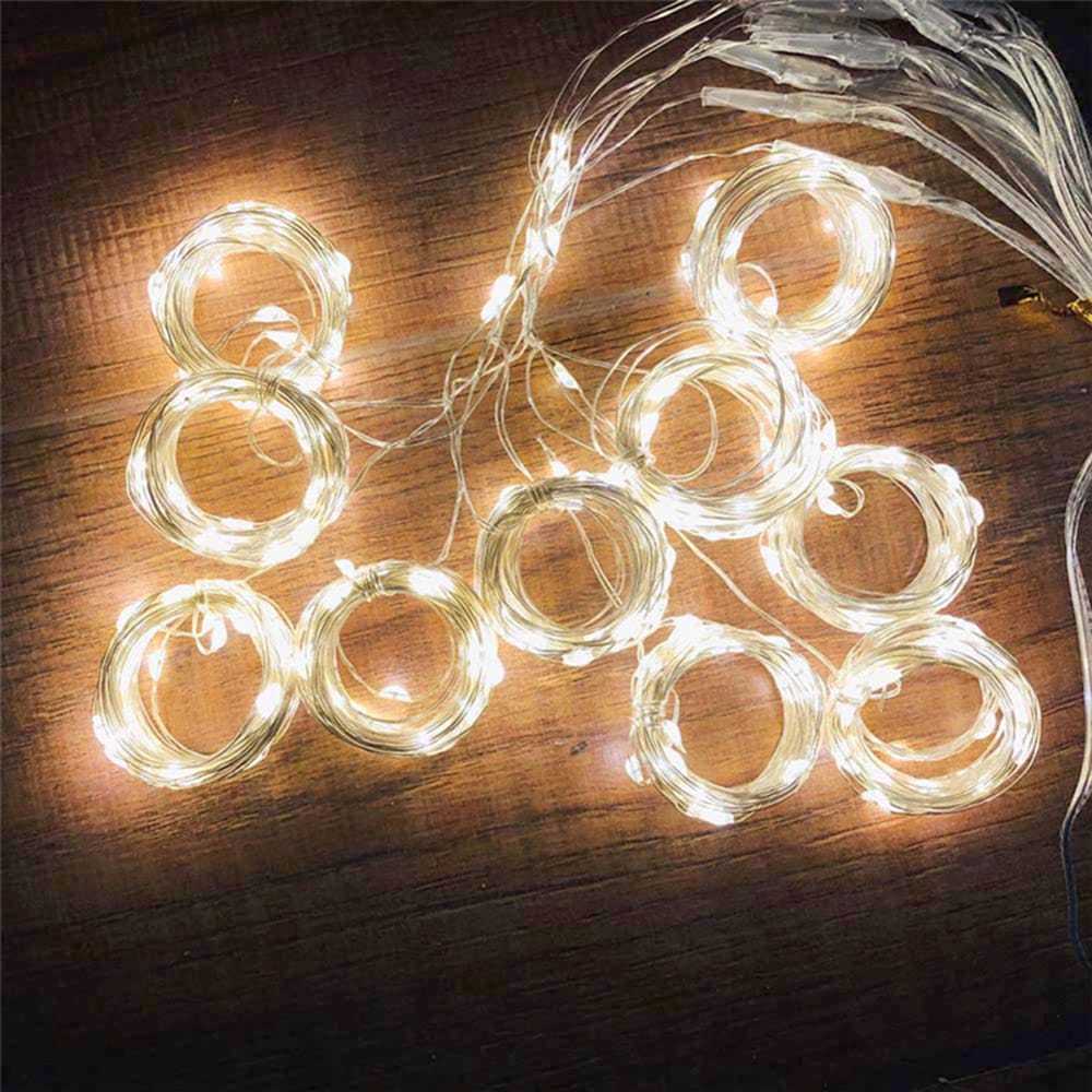 LED verho 3 x 3 metriä - lämmin valkoinen