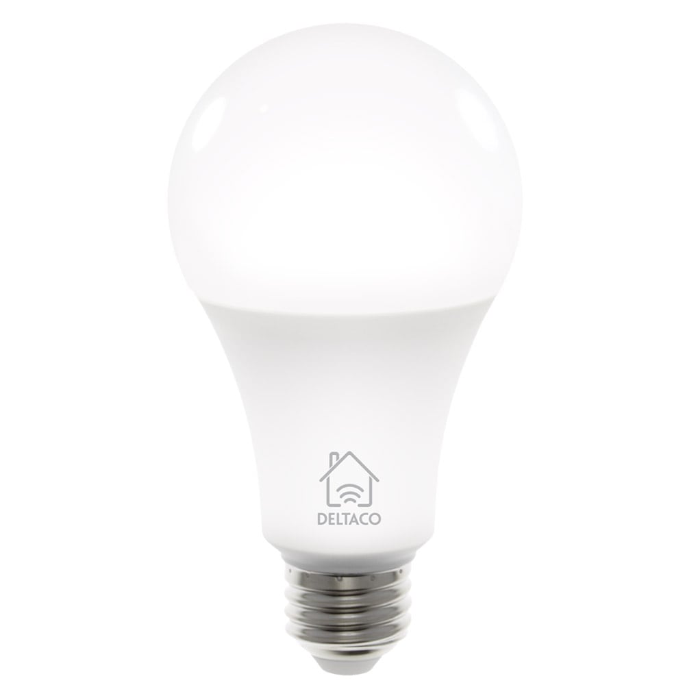 DELTACO SMART HOME WiFi LED-lamppu, E27 9W 810lm