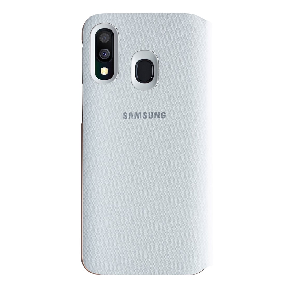 Samsung Wallet Cover Galaxy A40 - Valkoinen