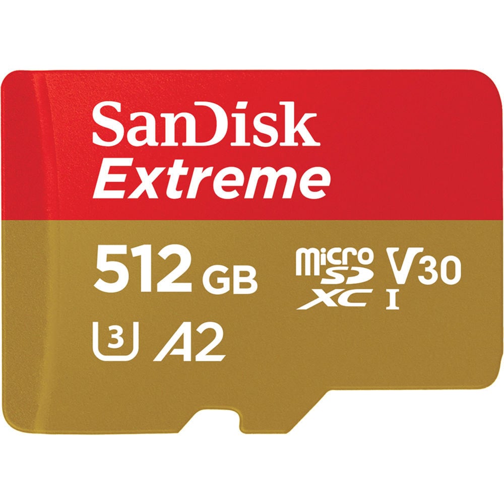 SanDisk Extreme microSDXC C10 U3 V30 A2 512GB