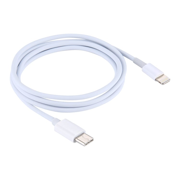 USB-C -> Lightning 1 metrinen - Valkoinen